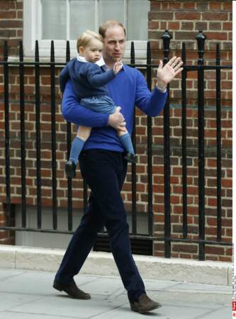 Le prince William et le prince George