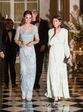 Kate Middleton lors du dîner officiel à l'ambassade de Grande-Bretagne