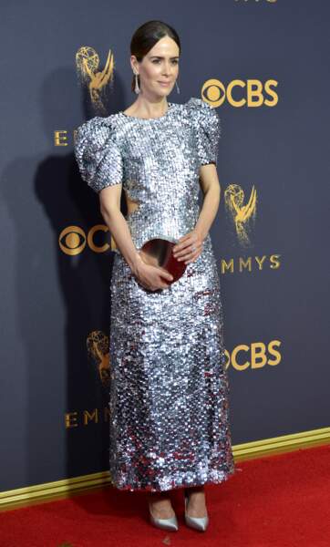 Emmy Awards 2017 : Sarah Paulson se prend pour l'homme de fer dans le Magicien d'Oz