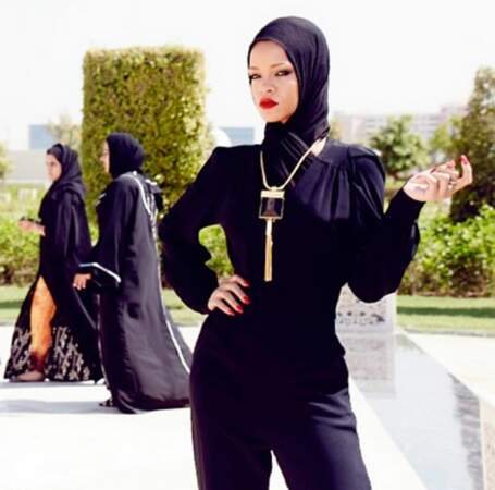 Rihanna à la Grande Mosquée Sheikh Zayed