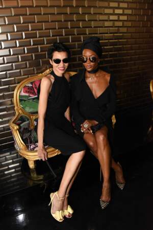 Naomi Campbell et Farida Khelfa au défilé Jean Paul Gaultier