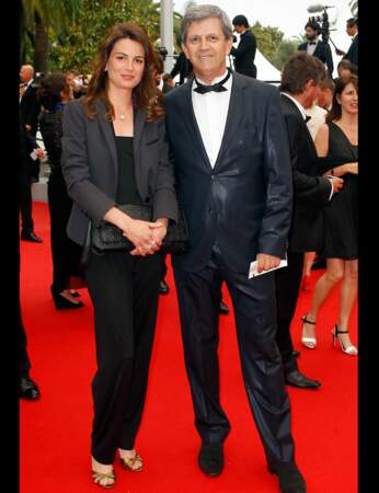 Le journaliste Patrick Chêne et sa fille Juliette sont parfaitement assortis : tous deux en costume