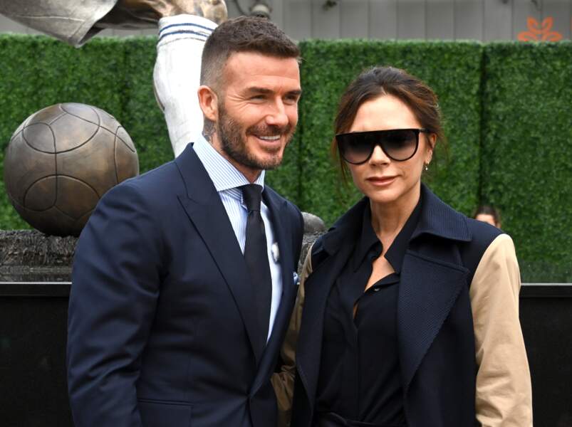 David Beckham radieux aux côtés de ses proches pour l'inauguration de sa statue 