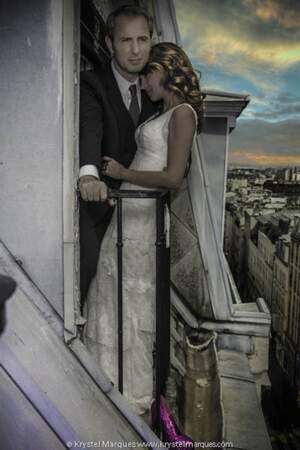 Jean-Philippe Doux (100% Mag) et sa femme, habillés
