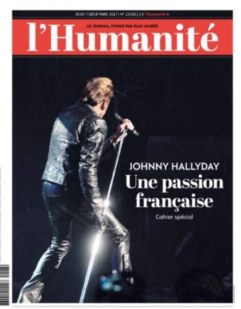 Mort de Johnny Hallyday : L'Humanité, édition du jeudi 7 décembre