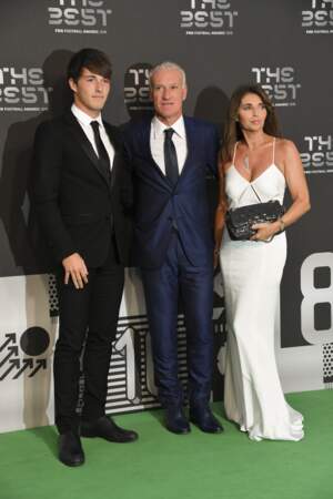 The Best FIFA Football Awards : Didier Deschamps entouré de son fils Dylan et de sa femme Claude