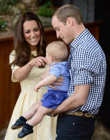 Kate Middleton, William et leur petit prince
