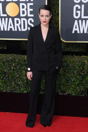 Claire Foy lors de la 75e cérémonie des Golden Globes, le 7 janvier 2018