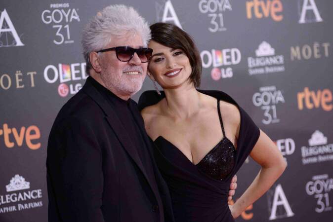 Pedro Almódovar et Penélope Cruz aux Goya Awards 2017