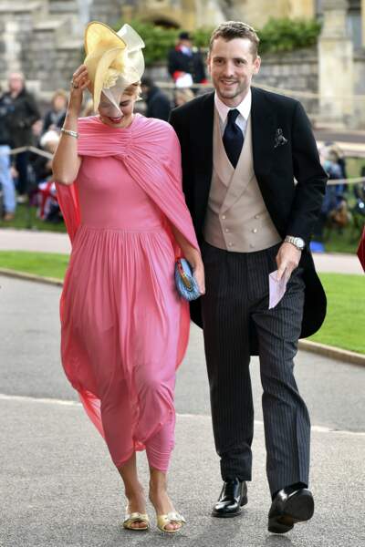 Pixie Geldof et George Barnett au mariage de la princesse Eugenie et Jack Brooksbank