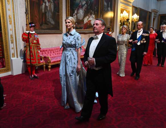Ivanka Trump et Liam Fox au banquet d'Etat organisé à Buckingham Palace