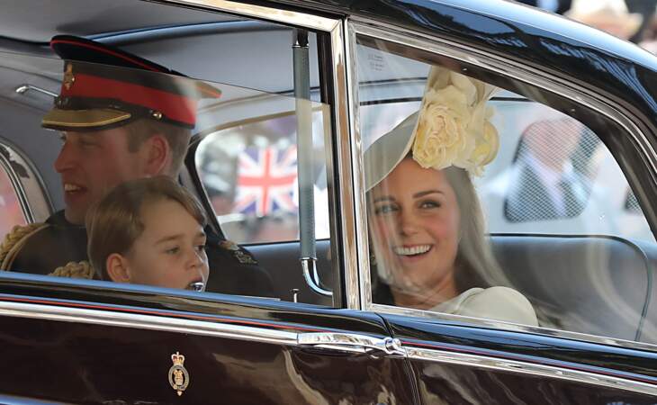 Le prince William, Kate Middleton et le prince George