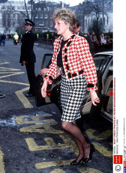 Lady Diana avec le même look, en 1992