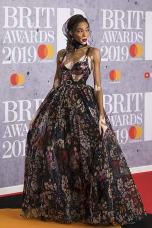 Winnie Harlow à la cérémonie des Brit Awards 2019, Londres