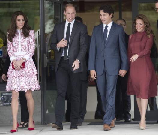 La famille royale en voyage officiel au Canada: Kate et William accompagnés du 1er ministre canadien Justin Trudeau