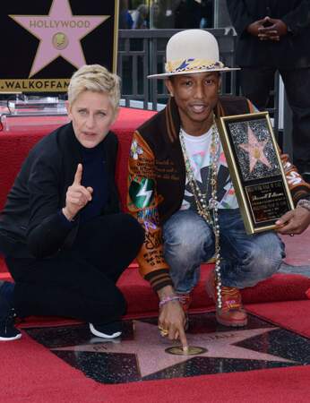 Pharrell Williams et Ellen DeGeneres