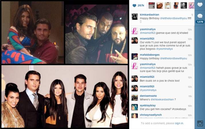 Le tweet de Kim Kardashian pour l'anniversaire de Scott Disick