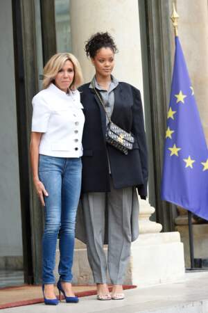 Brigitte Macron et Rihanna