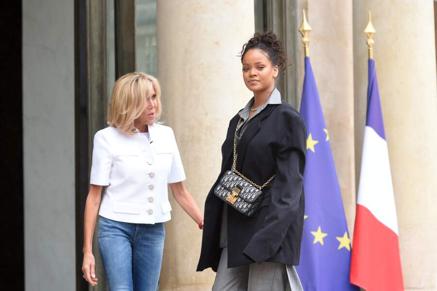Brigitte Macron et Rihanna
