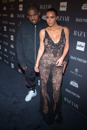 Soirée Harper's Bazaar : Kany West et Kim Kardashian avait envoyé leurs statues de cire à leur place