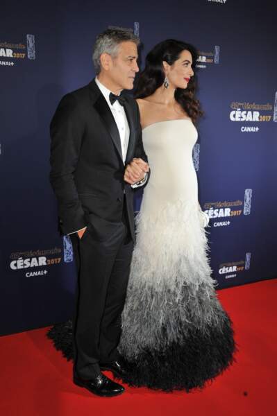 Amal et George Clooney à la cérémonie des César 2017