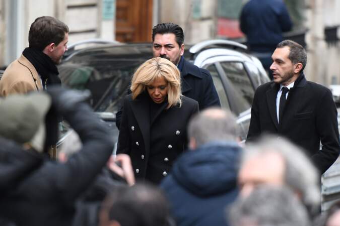 Obsèques de Michel Legrand à Paris : Brigitte Macron