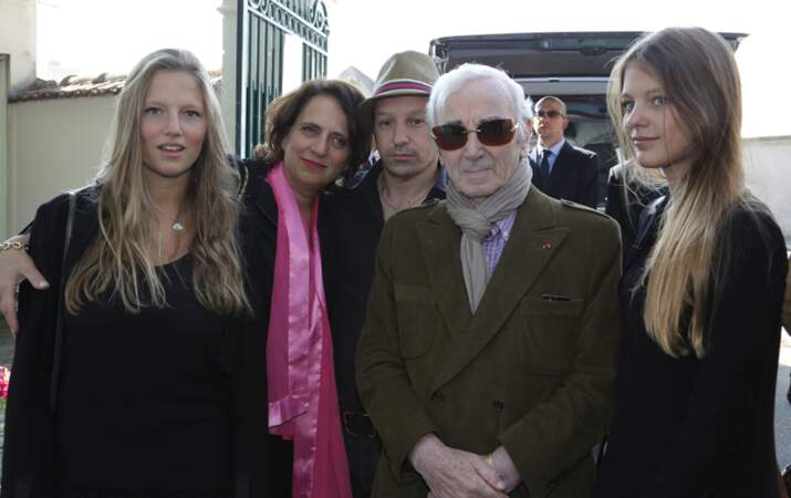 Charles Aznavour venu en famille