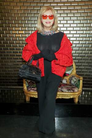 Amanda Lear au défilé Jean Paul Gaultier haute couture à Paris