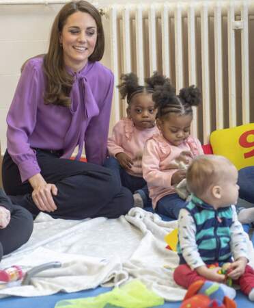Kate Middleton au centre pour enfants Henry Fawcett de Londres 