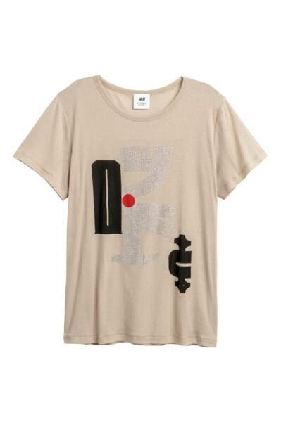 T-shirt vaporeux beige, H&M Studio, 29,99 euros
