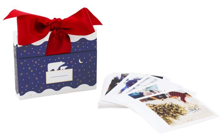 Notre sélection de cadeaux pour femme : Cheerz Box Noël, 30 photos format rétro, à partir de 16 euros