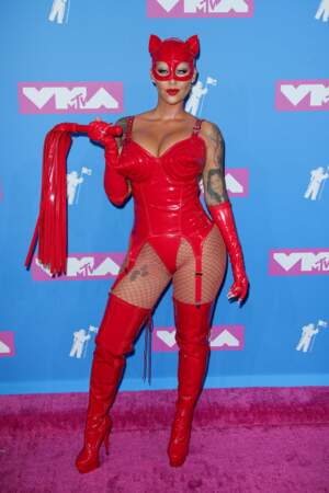 Amber Rose en costume Laroxx aux MTV Video Music Awards 2018, le 20 août, à New York