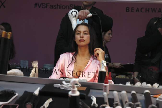 Irina Shayk en pleins préparatifs pour le show Victoria's Secret à Paris