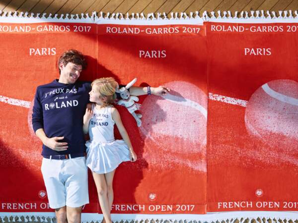 Roland-Garros 2017 : sweat adulte et débardeur enfant "J'peux pas, j'suis à Roland", 65 et 25€