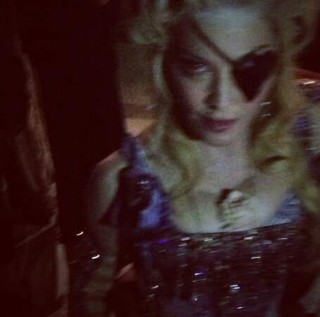 Madonna lors de sa soirée d'anniversaire pour ses 55 ans