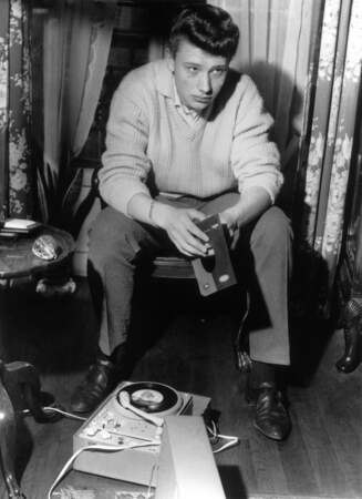 Johnny Hallyday à l'âge de 17 ans en 1960