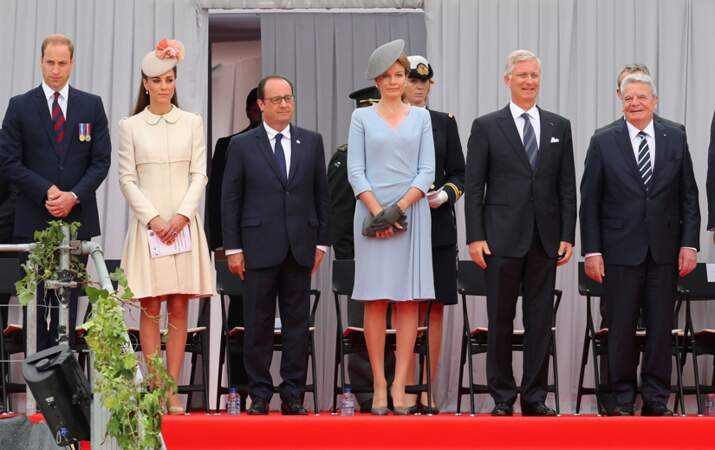 Kate et William, François Hollande, Mathilde et Philippe de Belgique et le président allemand Joachim Gauck