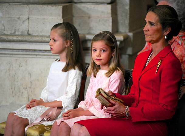 Les deux princesses du nouveau roi, Leonor, 9 ans et Sofia, 7 ans