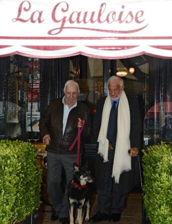 Il a déjeuné au restaurant La Gauloise avec son ami l'acteur Charles Gérard