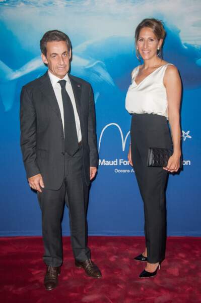 Nicolas Sarkozy et Maud Fontenoy en version officielle un peu guindée