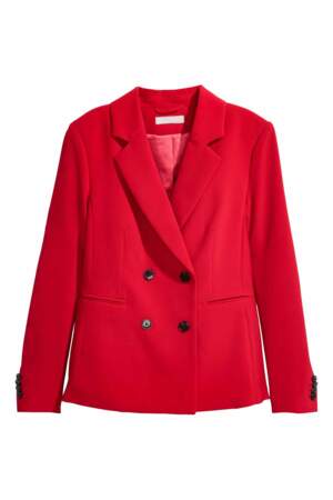 Blazer rouge, H&M, 39,99€