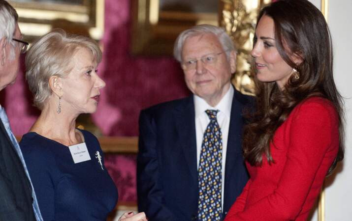 Kate Middleton en pleine discussion avec Helen Mirren