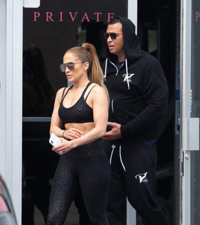 Jennifer Lopez et Alex Rodriguez à Miami en mars 2019
