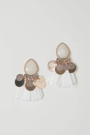 Boucles d'oreilles pompons, H&M, 9,99 euros