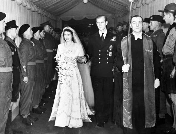 Mariage de la reine Elizabeth II et du prince Philip le 20 novembre 1947