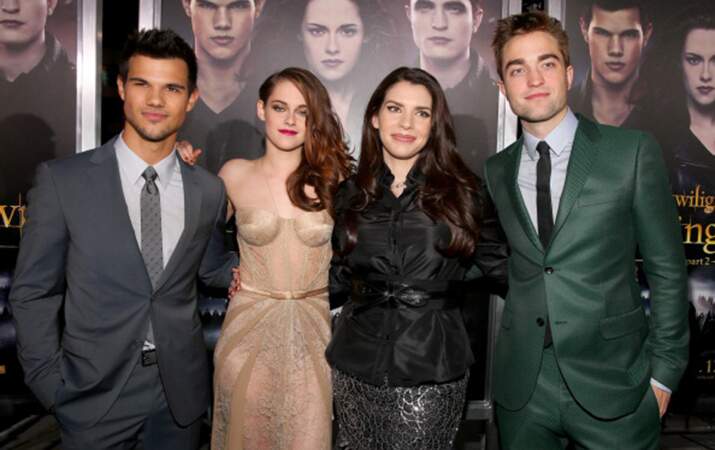 Taylor Lautner, Kristen Stewart, Stephenie Meyer et Robert Pattinson