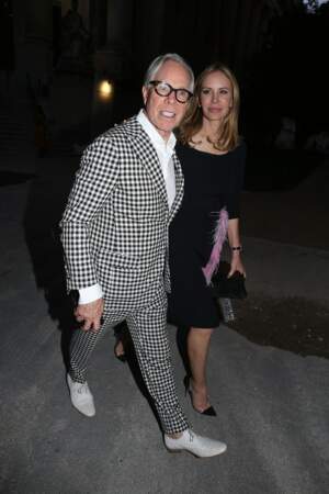 Tommy Hilfiger et Dee Ocleppothe au Grand Palais pour l'hommage à Karl Lagerfeld