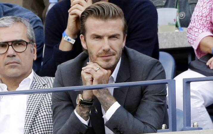 David Beckham en solo pour la finale hommes de l'US Open