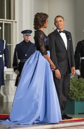 Michelle et Barack en février 2014