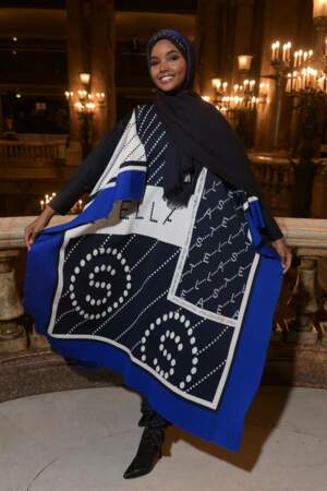 Halima Aden au défilé Stella McCartney, lundi 4 mars à la fashion week Paris